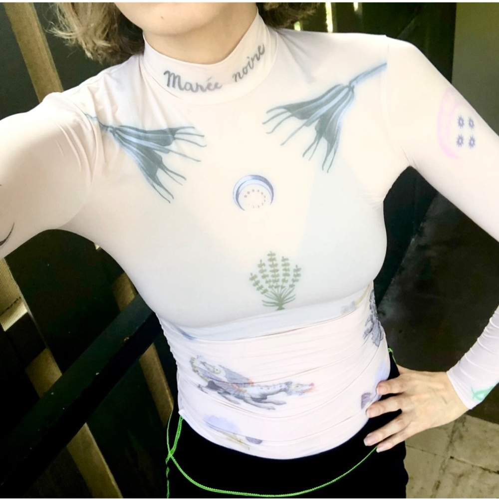 NWOT Marine Serre Tattoo Top in size M